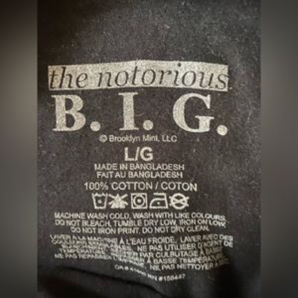 Black "The Notorious B.I.G." Short Sleeve Tee - Picture 3 of 4